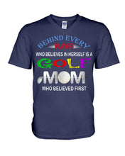 Load image into Gallery viewer, Golf Who Believes In Herself Gift For Sport Lovers Guys V-Neck