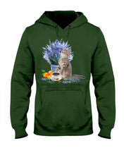Load image into Gallery viewer, Cat With Coffee Is The Satisfaction Gift For Cat Lovers Hoodie