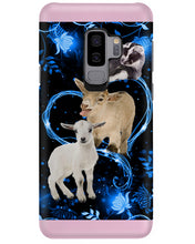 Load image into Gallery viewer, Lovely Phone Case Twinkling Blue Heart Gift For Goat Lovers Phone case