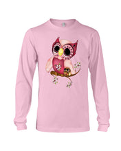 Load image into Gallery viewer, Lovely Tote Bag Owl Perchs On Branch Gift For Owl Lovers Unisex Long Sleeve