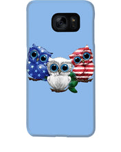 Load image into Gallery viewer, Lovely Phone Case Three Owl With US Flag Gift For Owl Lovers Phone case