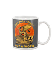 Load image into Gallery viewer, I'm A Book Dragon Not A Worm Gift For Dragon Lovers Mug