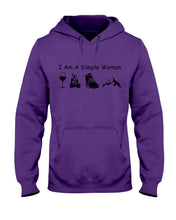 Load image into Gallery viewer, Simple Woman Loves Wine Camping Shoes And Climbing Hoodie