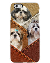 Load image into Gallery viewer, Three Cute Shih Tzu In Bag Gift For Dog Lovers Phone case