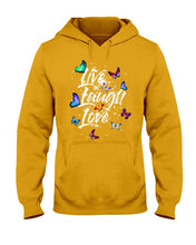 Load image into Gallery viewer, Butterfly Live Laugh Love Gift For Lover Hoodie