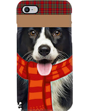 Load image into Gallery viewer, Santa Border Collie In Stock Gift For Dog Lovers Phone case