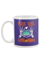 Load image into Gallery viewer, This Girl Loves Halloween Gift For Girls Mug