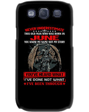 Load image into Gallery viewer, Never Underestimate This Old Man Who Was Born In June Custom Design Phone case