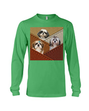 Load image into Gallery viewer, Three Cute Shih Tzu In Bag Gift For Dog Lovers Unisex Long Sleeve