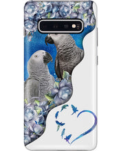 Load image into Gallery viewer, Magical Gray Couple African Parrot Gift For Bird Lovers Phone case
