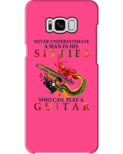 Load image into Gallery viewer, Never Underestimate A 60 Year Old Man Can Play A Guitar Phone case