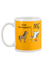 Load image into Gallery viewer, Funny Difference Between Me And Other Psychotherapists Unicorn And Horse Mug