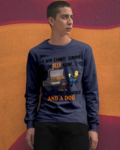 Load image into Gallery viewer, A Man Loves Beer And Dachshund Gift For Dog Lovers Unisex Long Sleeve
