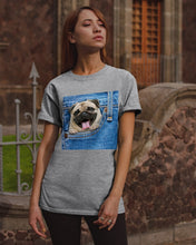 Load image into Gallery viewer, baby Pug In Denim Pocket Gift For Dog Lovers Guys Tee