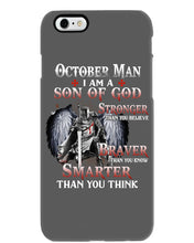 Load image into Gallery viewer, October Man Son Of God Birthday Meaningful Gift For Men Phone case