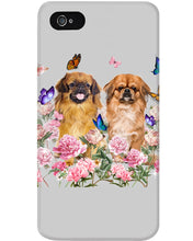 Load image into Gallery viewer, Pekingese With Peonies Gift For Dog Lovers Phone case
