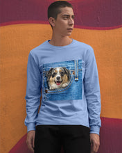 Load image into Gallery viewer, Australian Shepherd In Denim Pocket Gift For Dog Lovers Unisex Long Sleeve