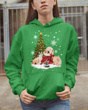 Load image into Gallery viewer, Funny Golden Retrievers Sleep In Red Boots Gift For Dog Lovers Hoodie
