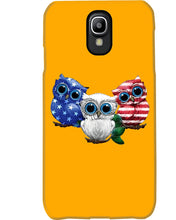 Load image into Gallery viewer, Lovely Phone Case Three Owl With US Flag Gift For Owl Lovers Phone case