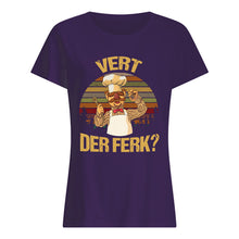 Load image into Gallery viewer, Vert Der Ferk Retro Vintage Gift For Cook Lovers Ladies Tee