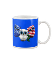 Load image into Gallery viewer, Lovely Phone Case Three Owl With US Flag Gift For Owl Lovers Mug