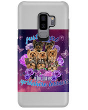 Load image into Gallery viewer, A Girl Loves Yorkshire Terrier Gift For Dog Lovers Phone case