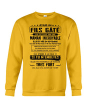 Load image into Gallery viewer, Fils Gâté J'ai Été Élevé PẢ Une Maman Incroyable En Septembre Sweatshirt