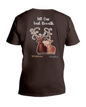 Load image into Gallery viewer, Custom Name Deers Gift For Boyfriend Till Our Last Breath Guys V-Neck