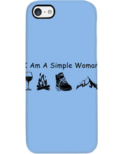 Load image into Gallery viewer, Simple Woman Loves Wine Camping Shoes And Climbing Phone case