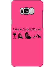 Load image into Gallery viewer, Simple Woman Loves Wine Camping Shoes And Climbing Phone case