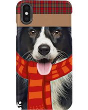 Load image into Gallery viewer, Santa Border Collie In Stock Gift For Dog Lovers Phone case