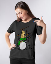 Load image into Gallery viewer, Cat Play Drum Funny Gift For Cat Lovers Ladies Tee