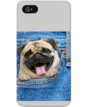 Load image into Gallery viewer, baby Pug In Denim Pocket Gift For Dog Lovers Phone case