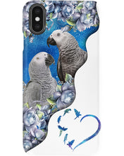Load image into Gallery viewer, Magical Gray Couple African Parrot Gift For Bird Lovers Phone case