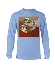 Load image into Gallery viewer, Three Cute Shih Tzu In Bag Gift For Dog Lovers Unisex Long Sleeve