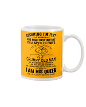 Load image into Gallery viewer, A Spoiled Wife Of An October Grumpy Old Man Birthday Meaningful Gift Mug