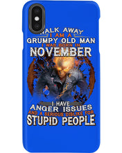 Load image into Gallery viewer, Walk Away I Am A Grumpy Old Man Who Was Born In November Birthday Gift Phone case
