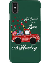 Load image into Gallery viewer, All I Need Are Love And Hockey Gift For Hockey Players Phone case