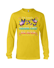 Load image into Gallery viewer, I'm Lonely I Miss My Husband Butterfly Gift For Lover Unisex Long Sleeve