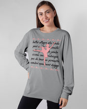 Load image into Gallery viewer, Ballet Words Pink Pattern Gift For Ballet Dancer Unisex Long Sleeve