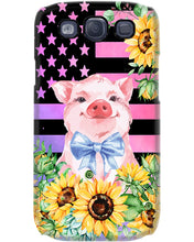Load image into Gallery viewer, Pig America Flag Sunflower Special Custom Design Phone case