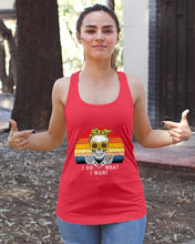 Load image into Gallery viewer, I Do What I Want Skull Sunflower Special Custom Design Ladies Flowy Tank