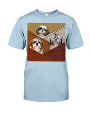 Load image into Gallery viewer, Three Cute Shih Tzu In Bag Gift For Dog Lovers Guys Tee