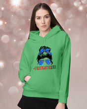 Load image into Gallery viewer, Firefighter Make You Life Safe Lady With Blue Ribbonhead Gift For Women Hoodie