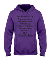 Load image into Gallery viewer, Daughter In Law Gift For Mother In Law I Know How Tempting That Option Was Some Days Hoodie