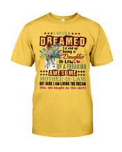 Load image into Gallery viewer, Protea Being A Daughter In Law Of A Freaking Awesome Mother In Law Gift For Women Guys Tee
