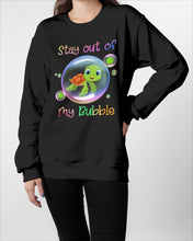 Load image into Gallery viewer, Vintage Funny Stay Out Of My Bubble Gift For Turtle Lovers Sweatshirt