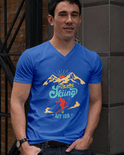 Load image into Gallery viewer, I'm Retired Skiing Is My Job Mountainous Terrain Guys V-Neck
