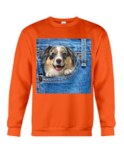 Load image into Gallery viewer, Australian Shepherd In Denim Pocket Gift For Dog Lovers Sweatshirt