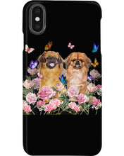 Load image into Gallery viewer, Pekingese With Peonies Gift For Dog Lovers Phone case